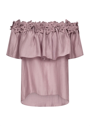 Molly bluse with flounce & deco Fawn Copenhagen Muse 